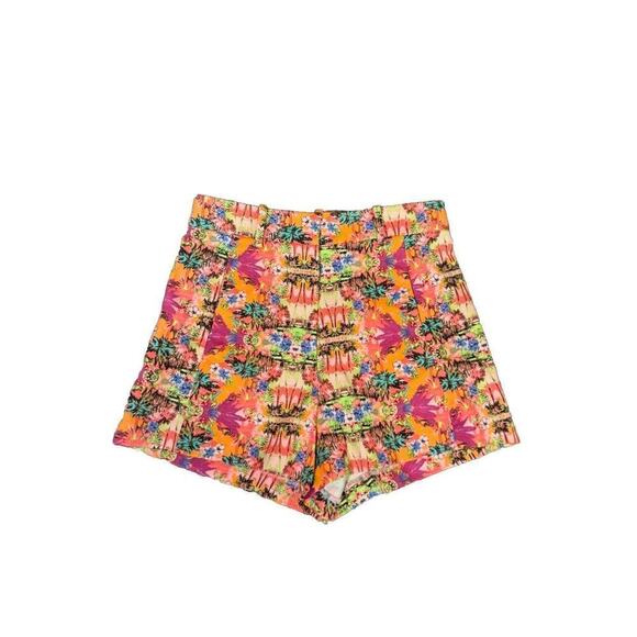Victoria's Secret Tropical High Waist Shorts Size 2 - Picture 1 of 8